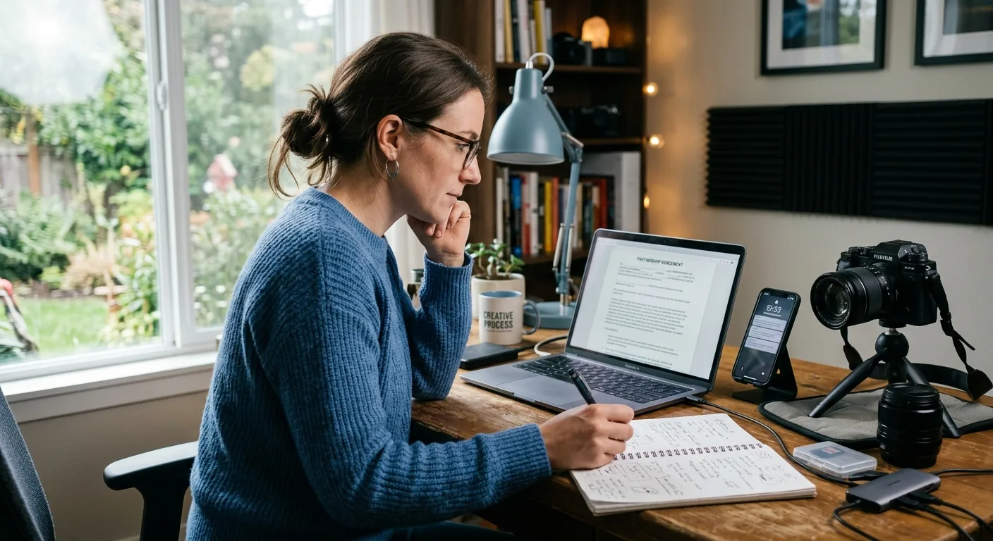 Creator working through creator deal negotiation