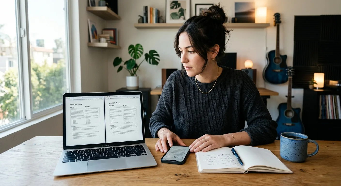 Creator working through creator deal negotiation