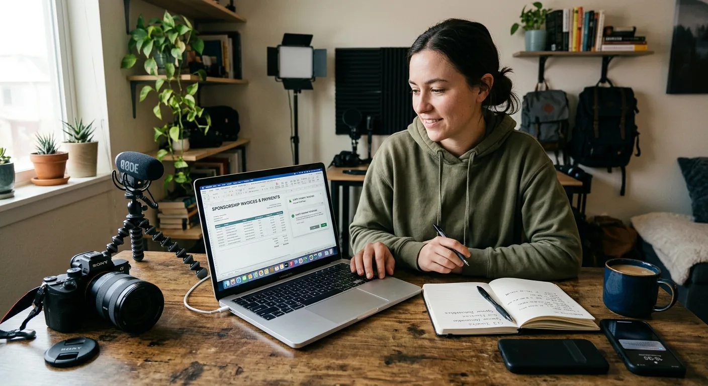 Creator working through creator sponsorship rates