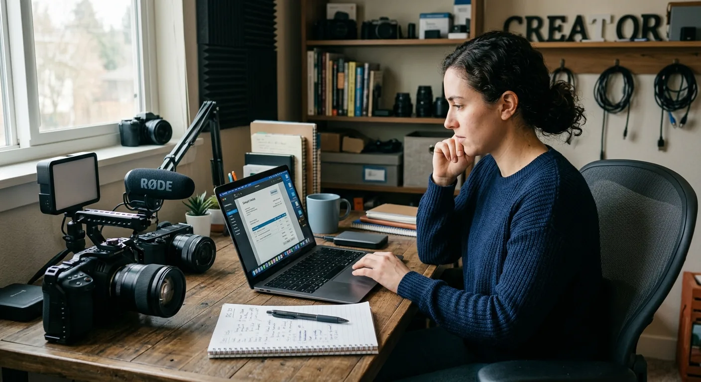 Creator working through creator sponsorship rates