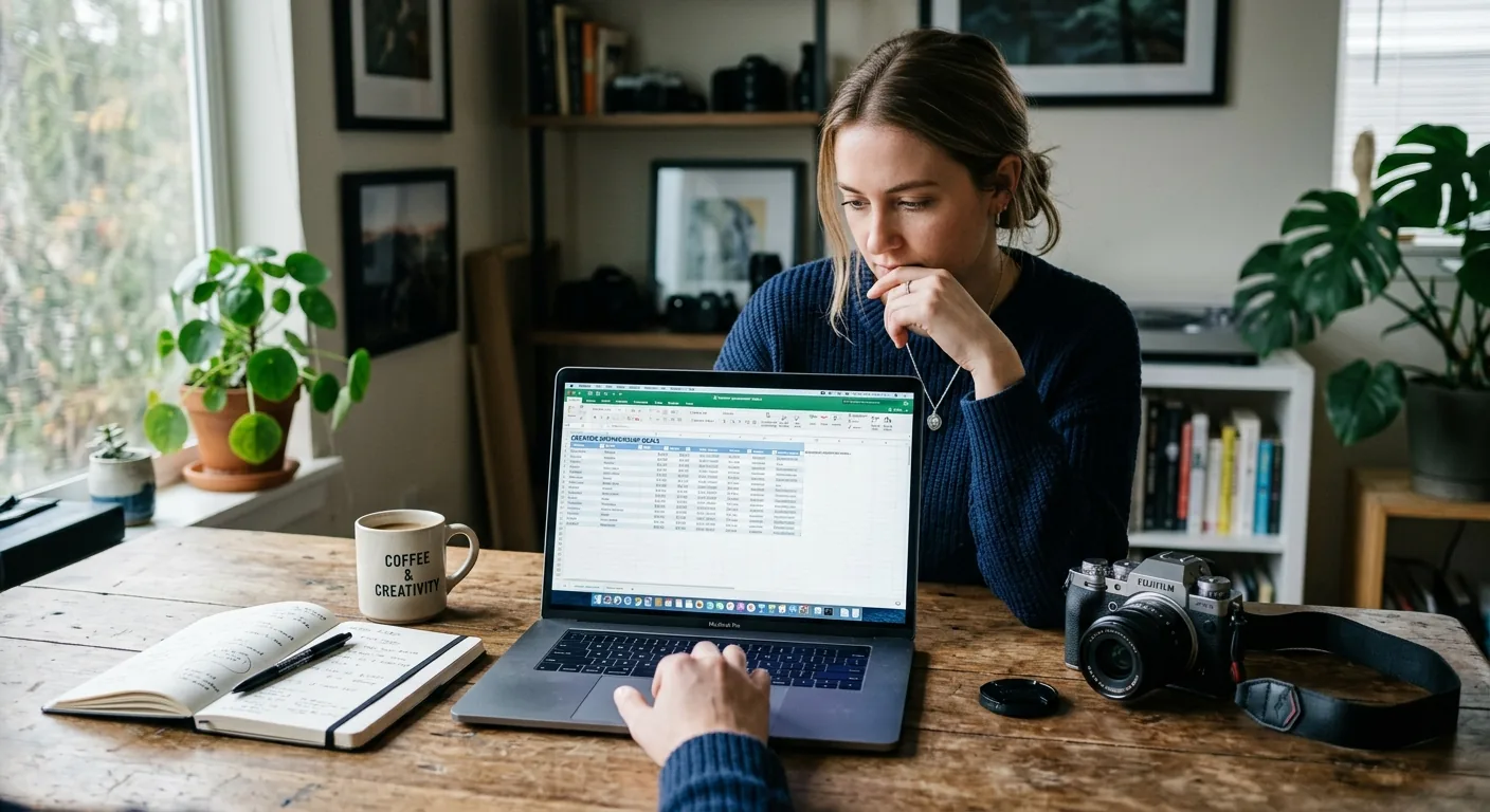 Creator working through creator sponsorship rates