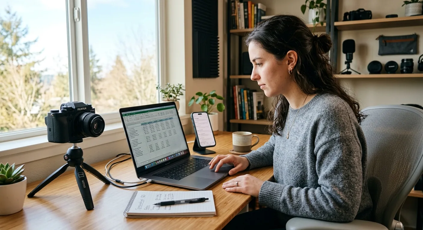 Creator working through creator sponsorship rates