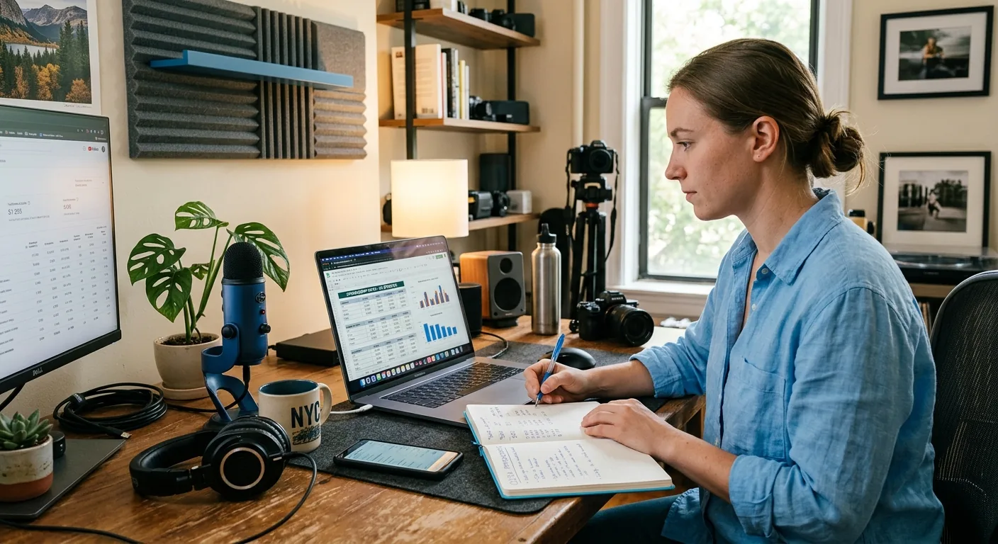 Creator working through creator sponsorship rates