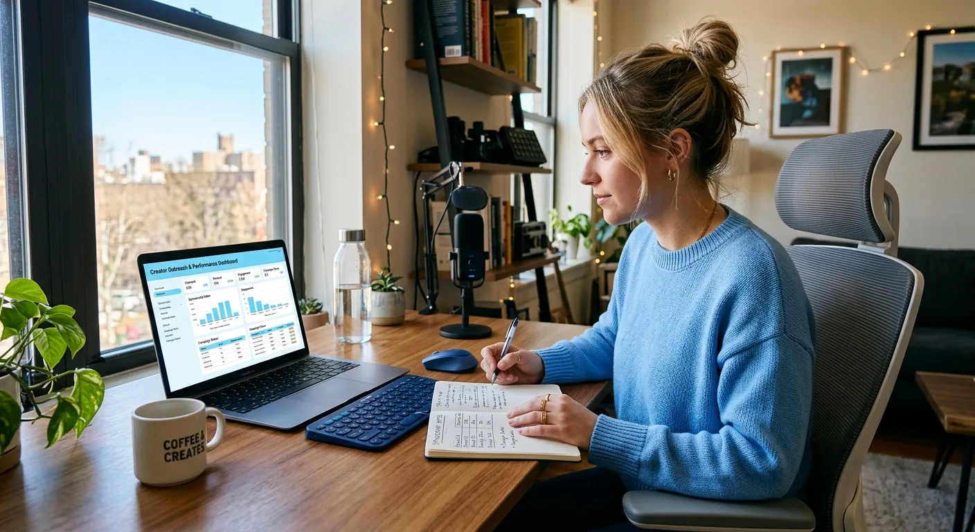 Creator working through creator sponsorship rates