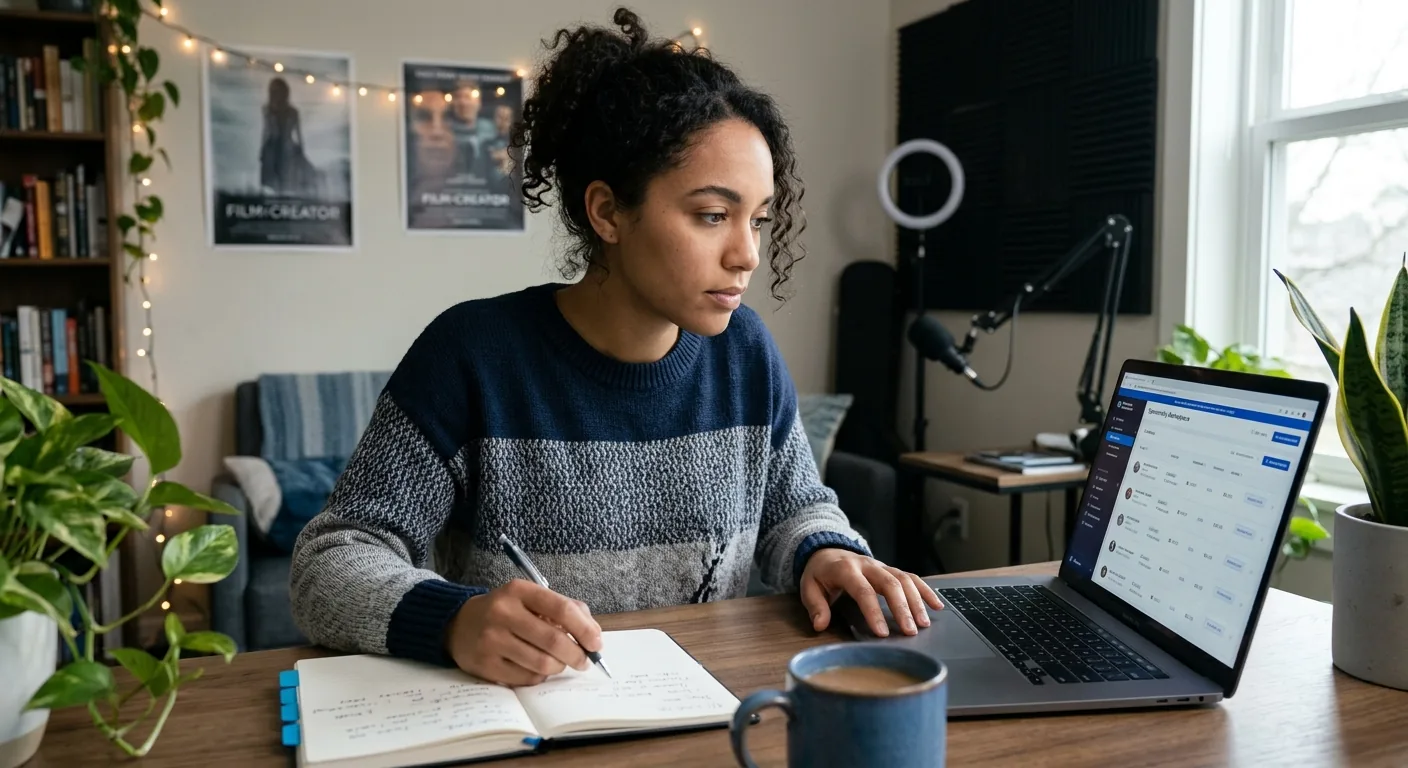 Creator working through creator sponsorship rates