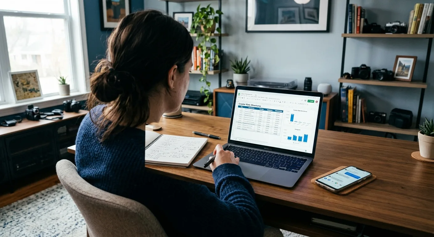 Creator working through creator sponsorship rates