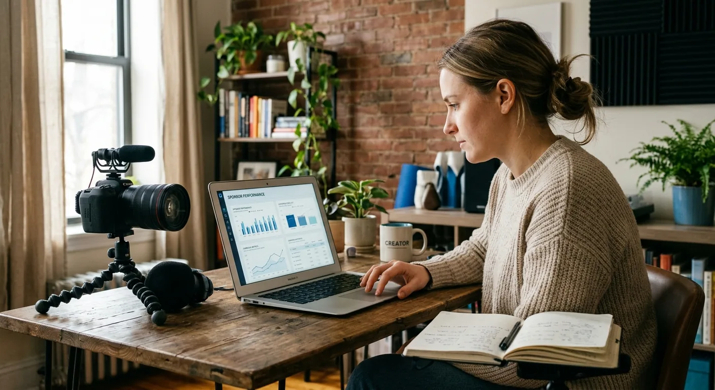 Creator working through creator brand deals