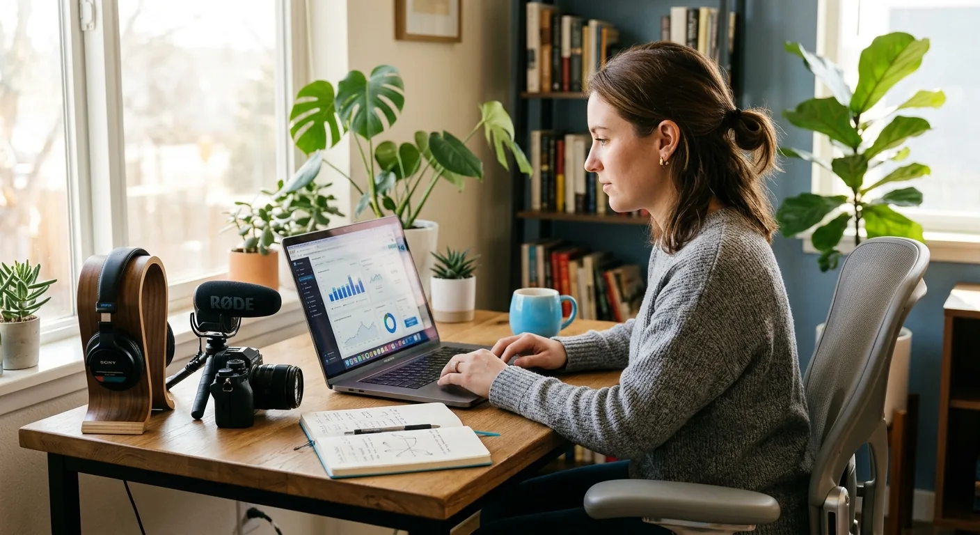 Creator working through creator brand deals