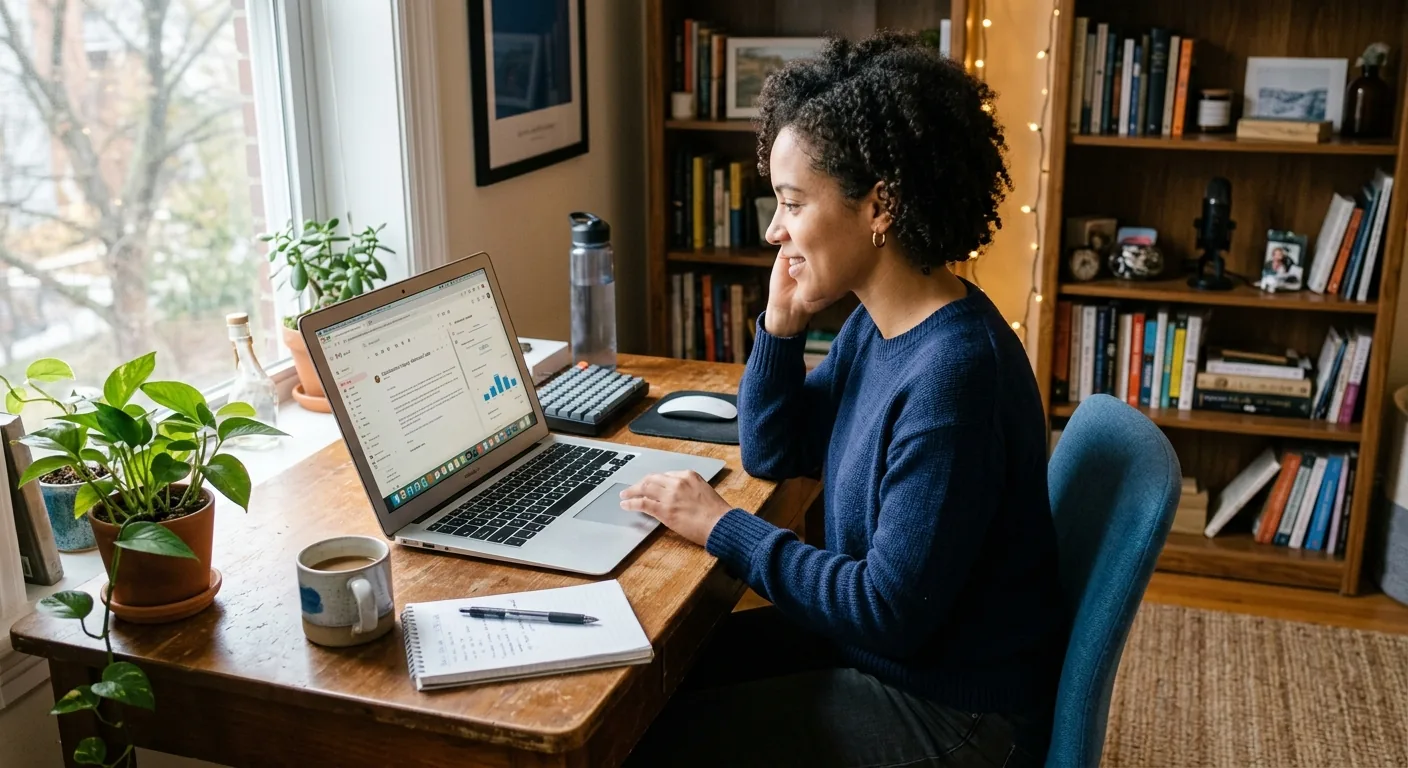 Creator working through influencer brand outreach