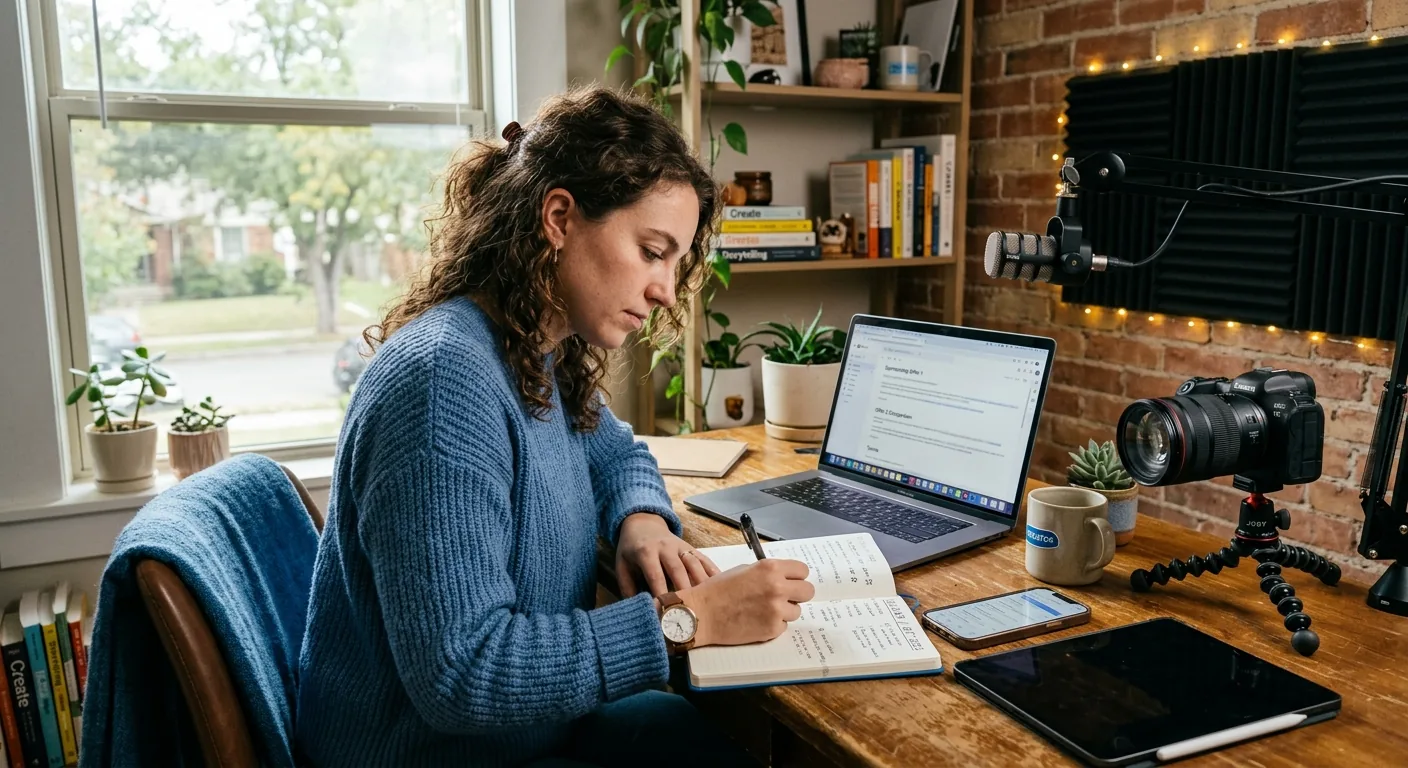 Creator working through creator sponsorship rates