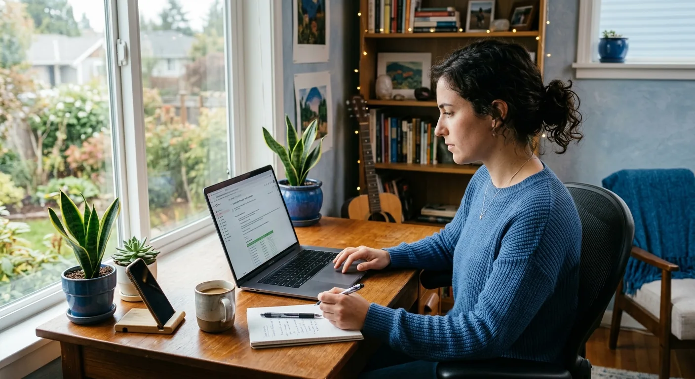 Creator working through influencer brand outreach