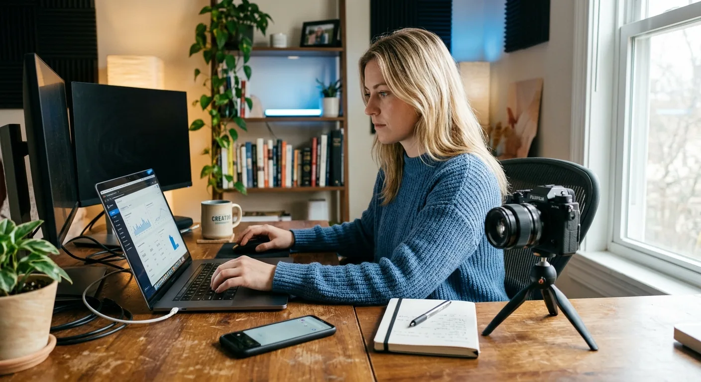 Creator working through creator brand deals