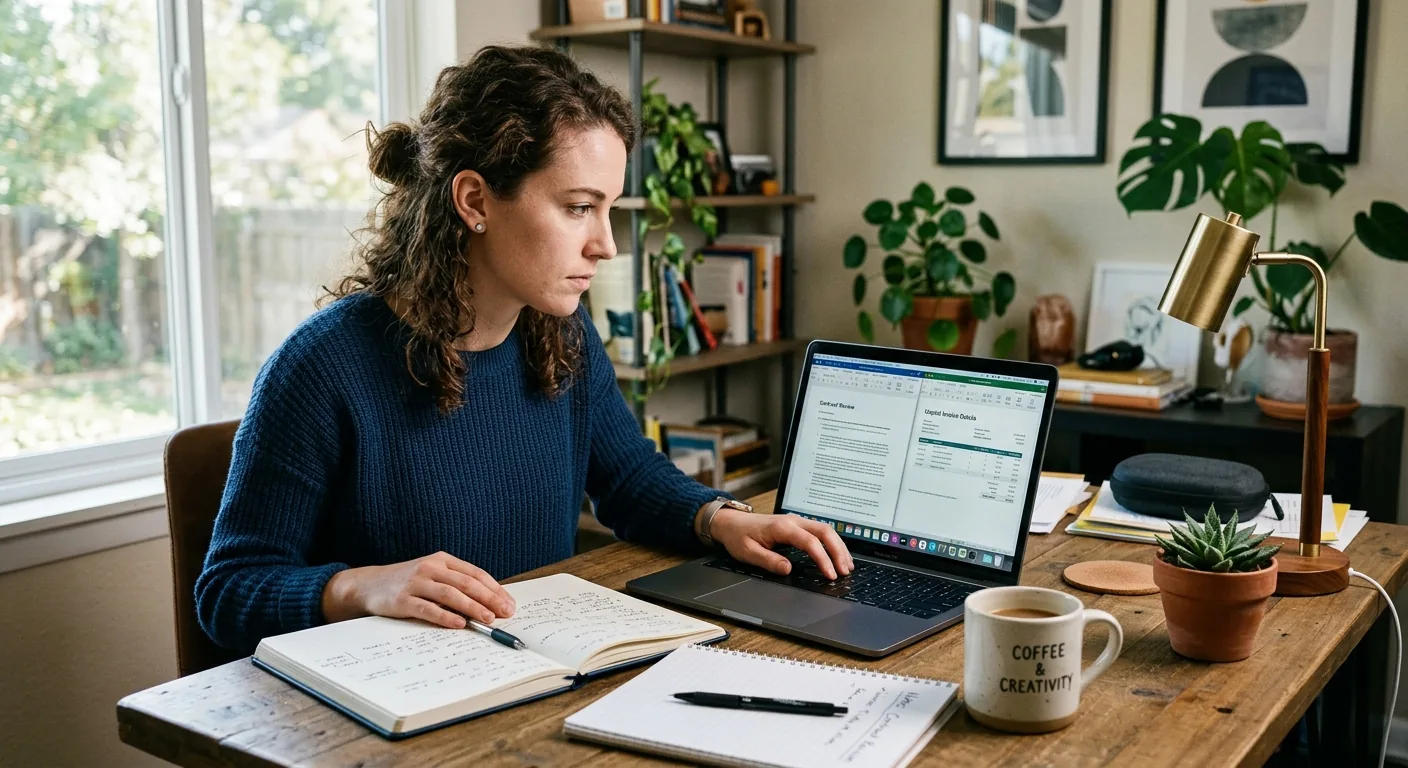 Creator working through creator brand deals