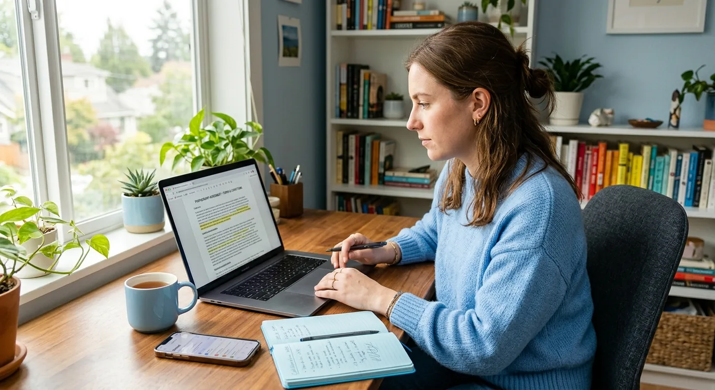 Creator working through creator brand deals