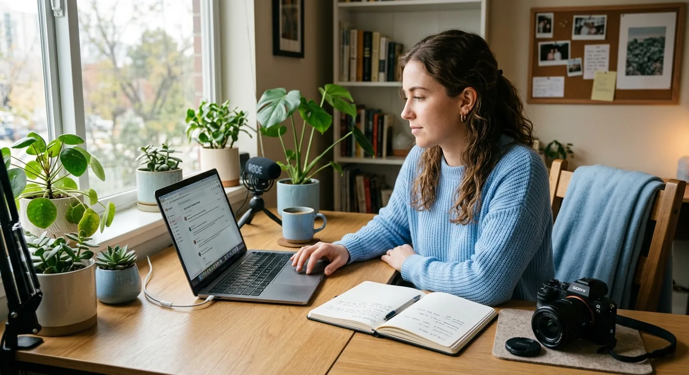 Creator working through creator brand deals