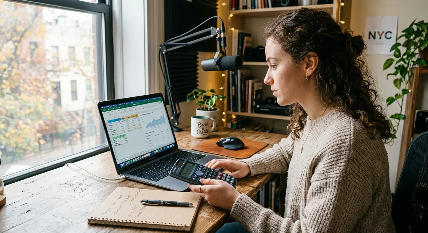 Creator working through creator sponsorship rates