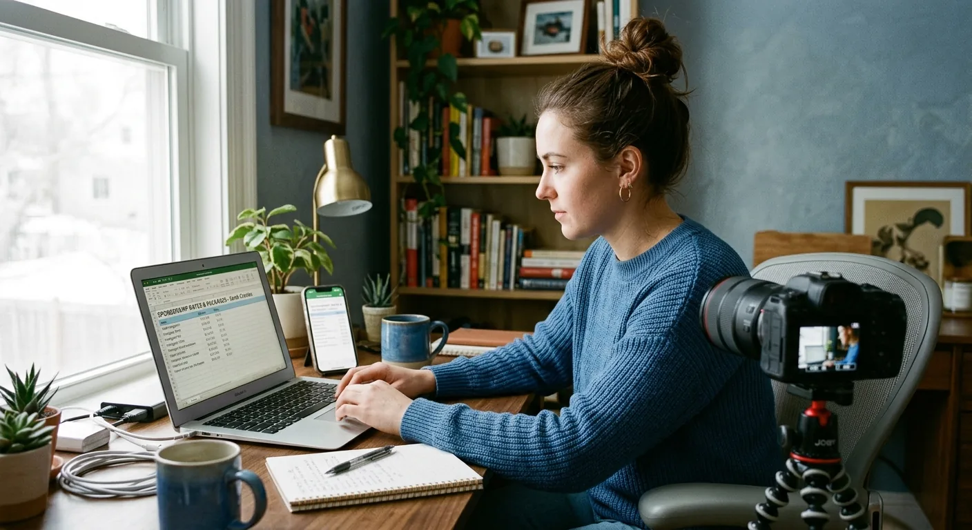 Creator working through creator brand deals