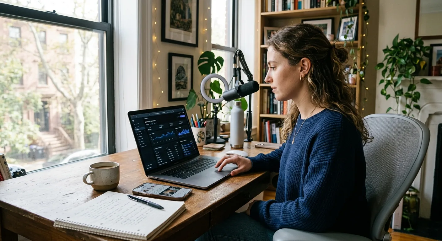 Creator working through creator brand deals