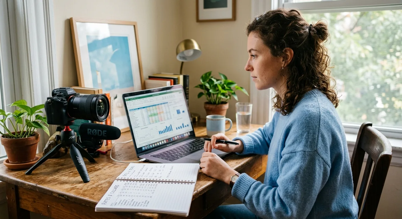 Creator working through creator sponsorship rates