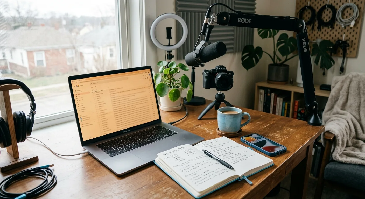 Creator working through creator sponsorship rates