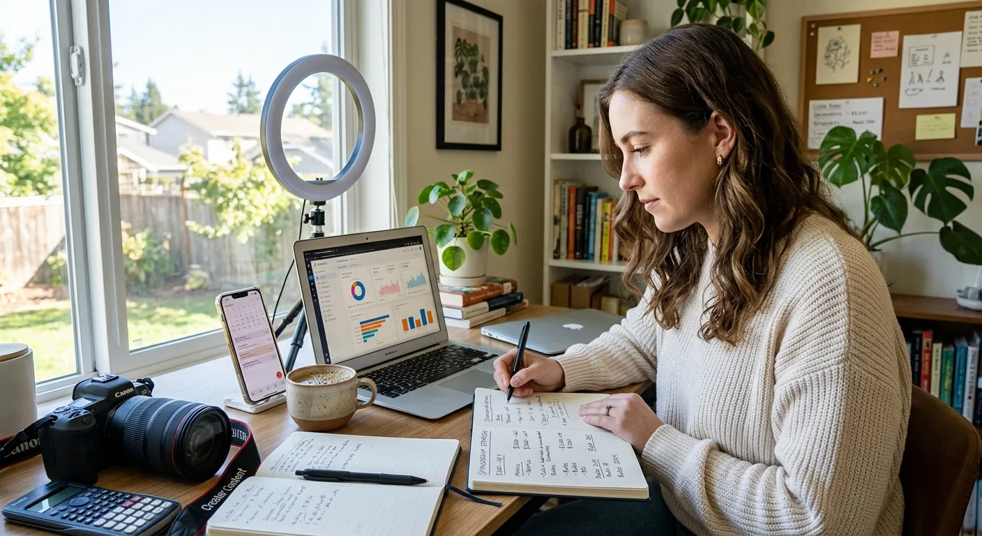 Creator working through creator sponsorship rates