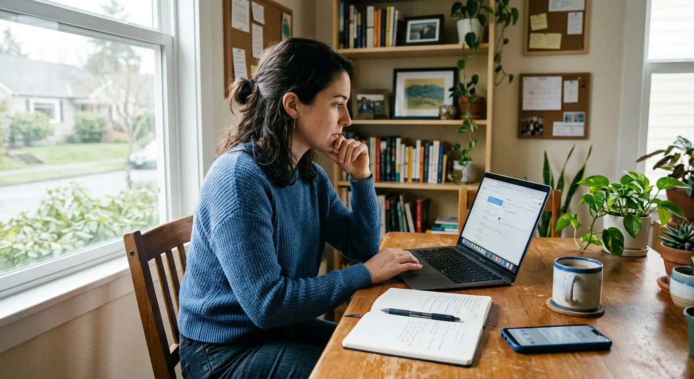 Creator working through influencer brand outreach