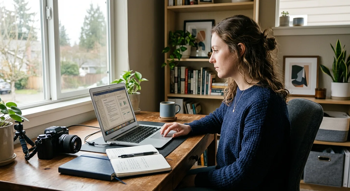 Creator working through creator brand deals