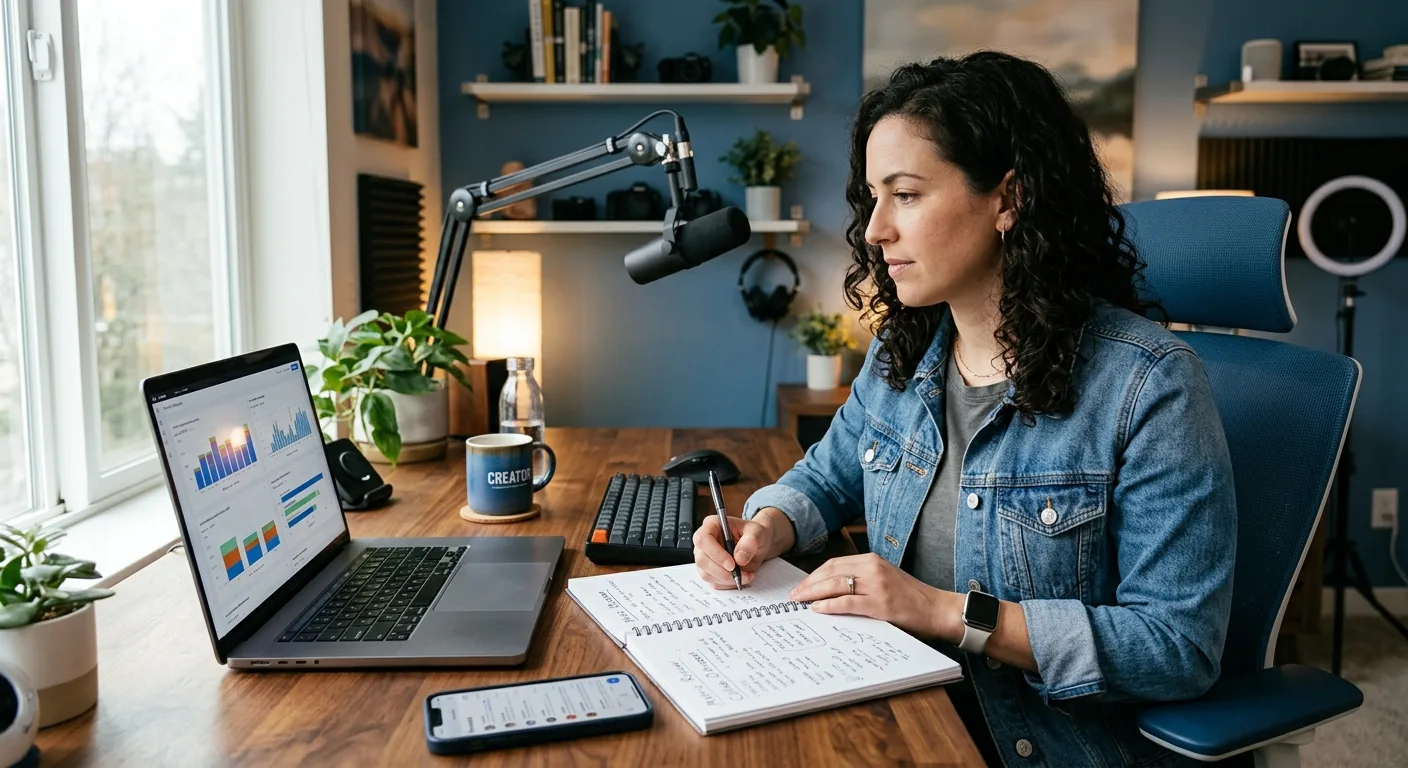 Creator working through creator brand deals