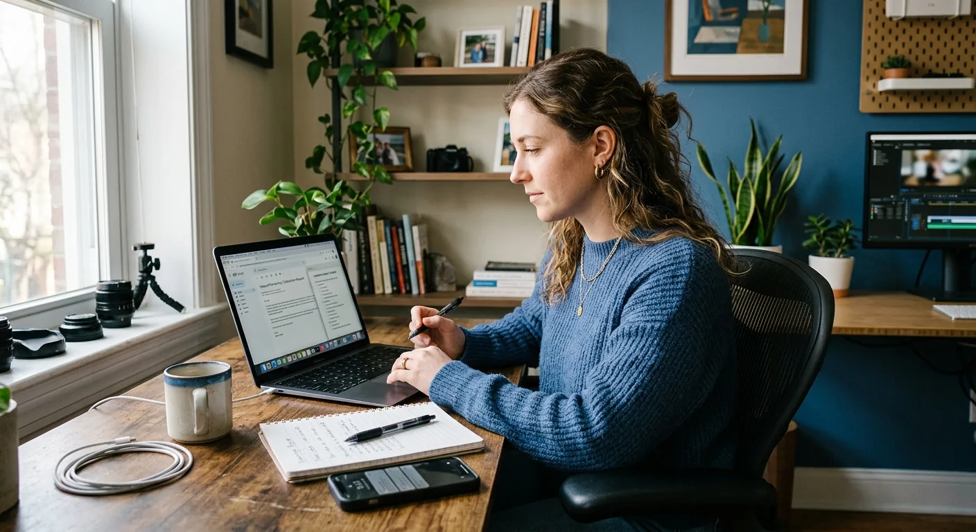 Creator working through creator brand deals