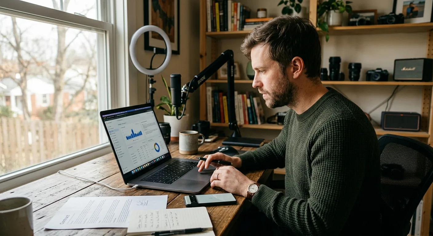 Creator working through creator brand deals