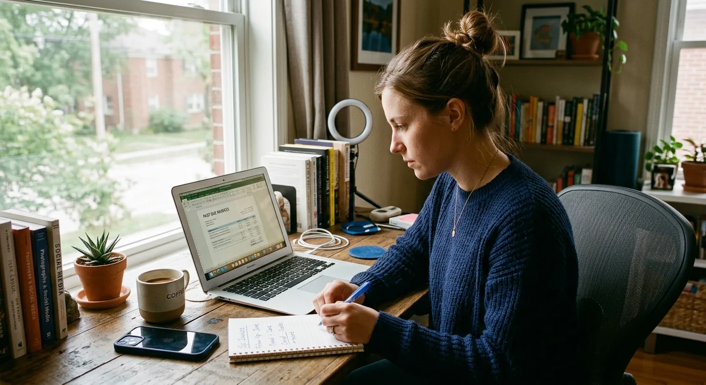 Creator working through creator brand deals