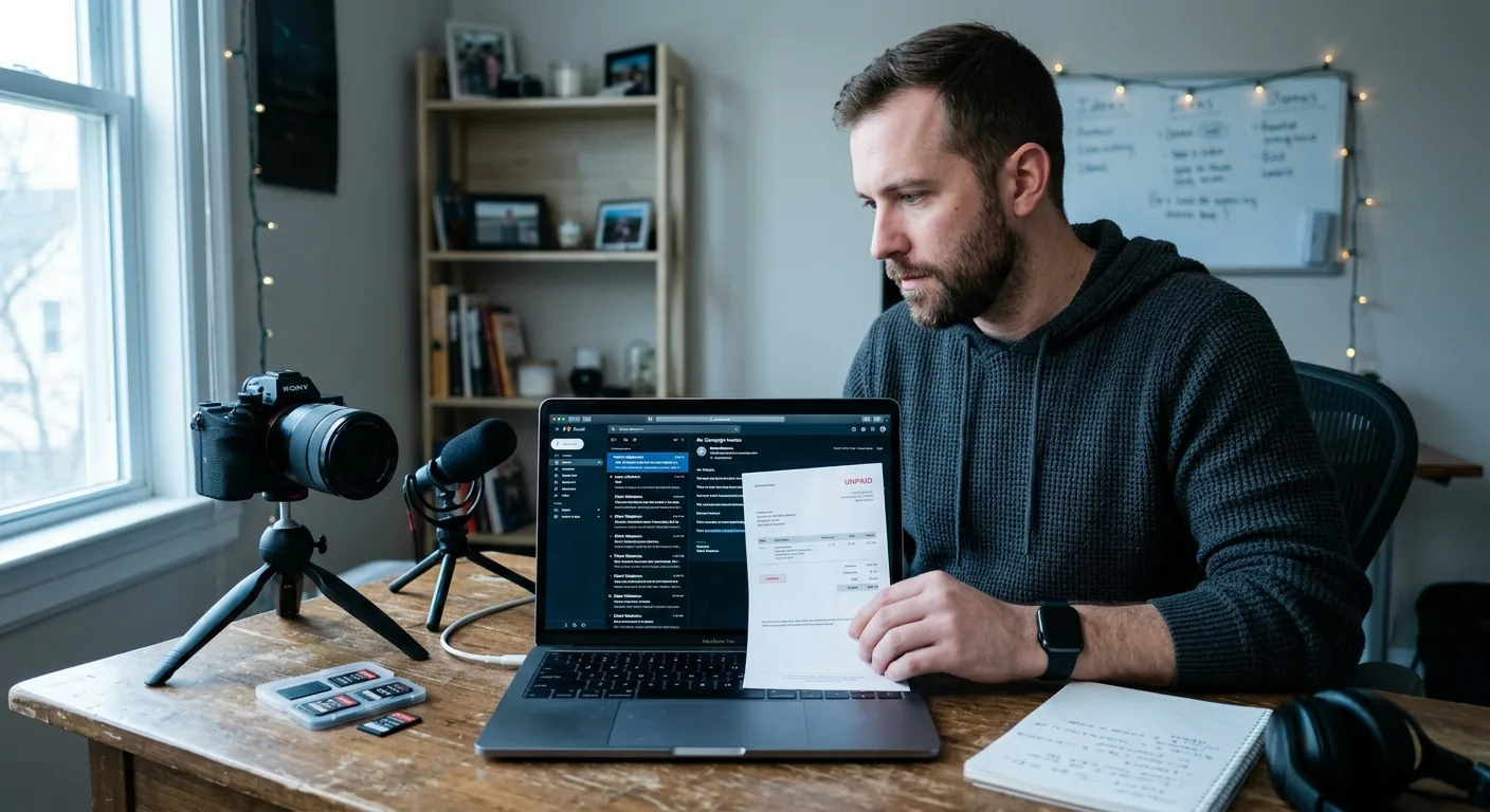 Creator working through creator brand deals