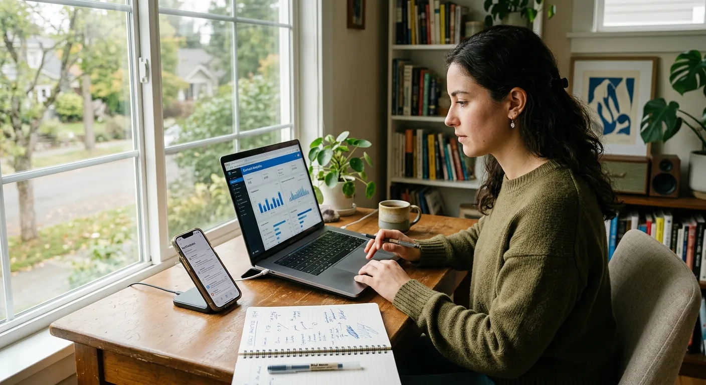 Creator working through influencer brand outreach