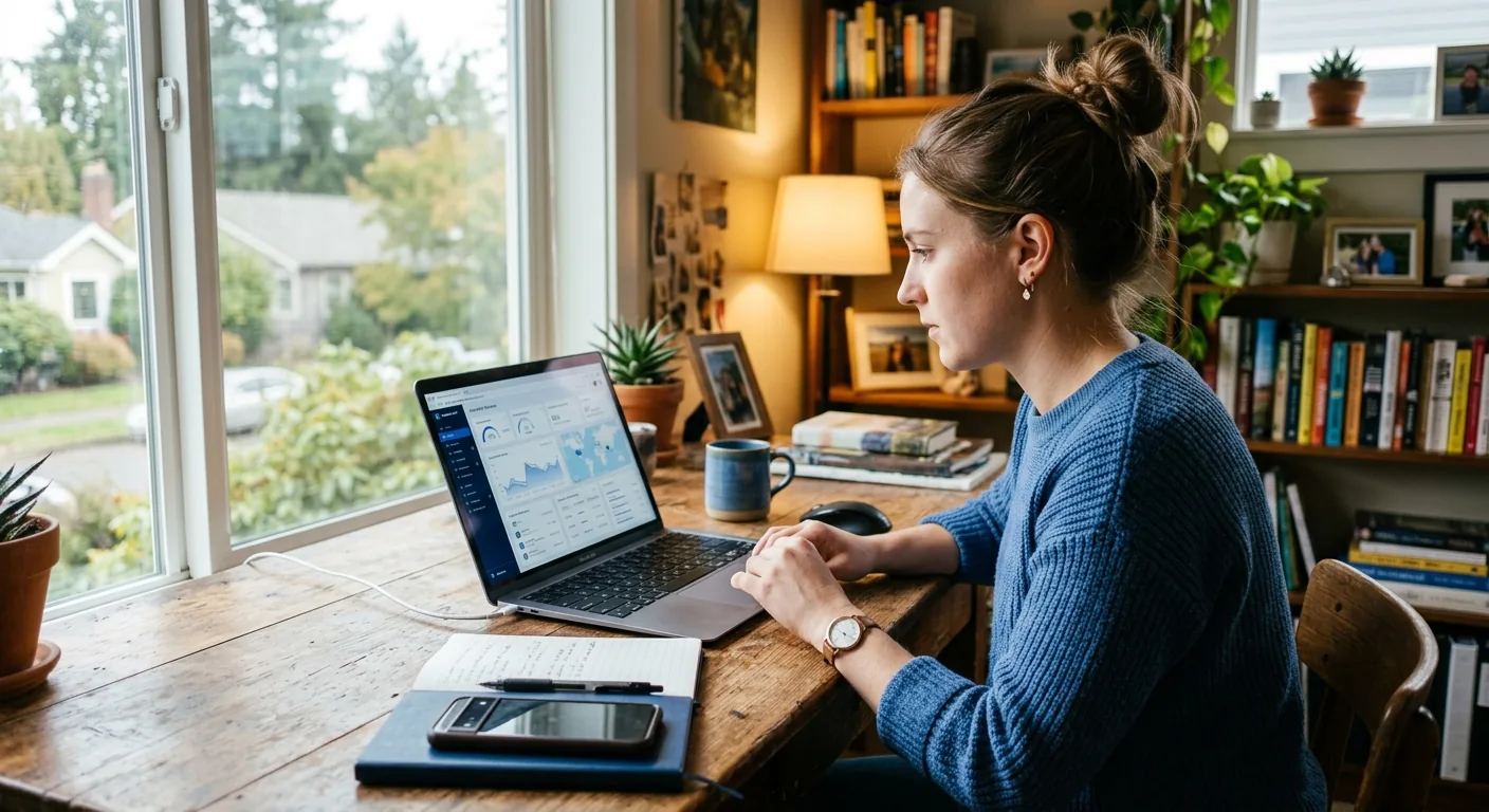 Creator working through influencer brand outreach