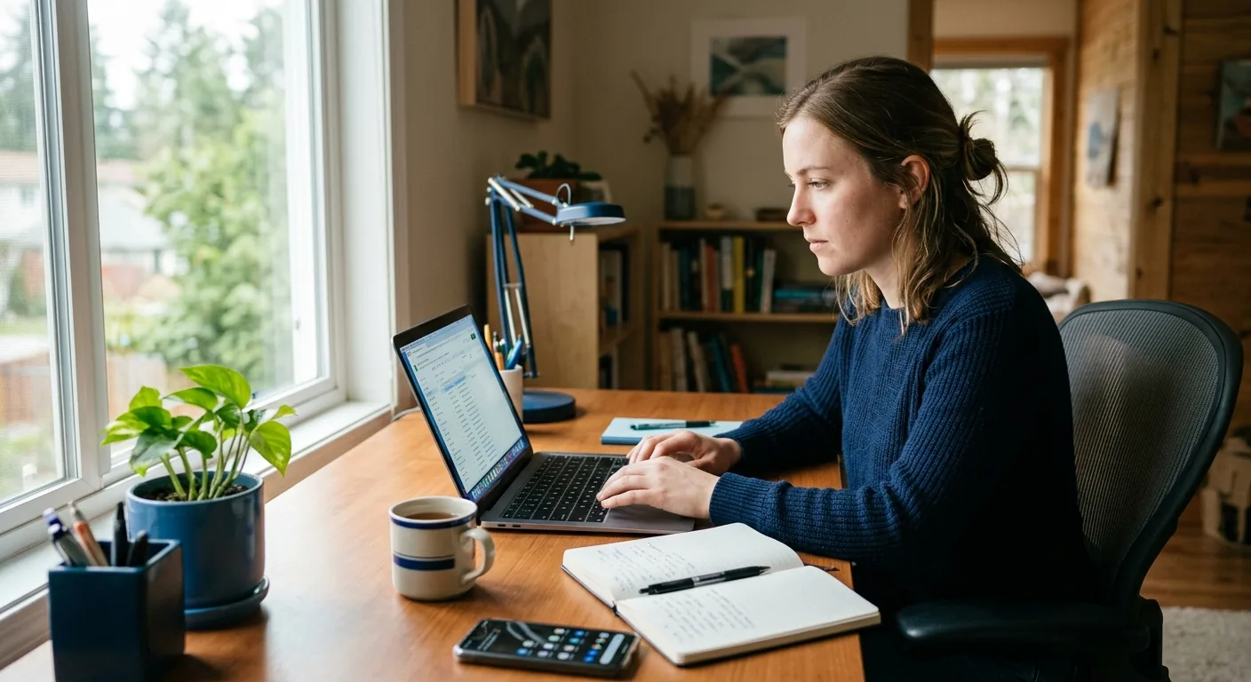 Creator working through influencer brand outreach