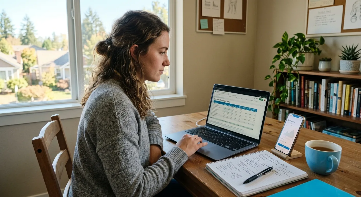 Creator working through influencer brand outreach