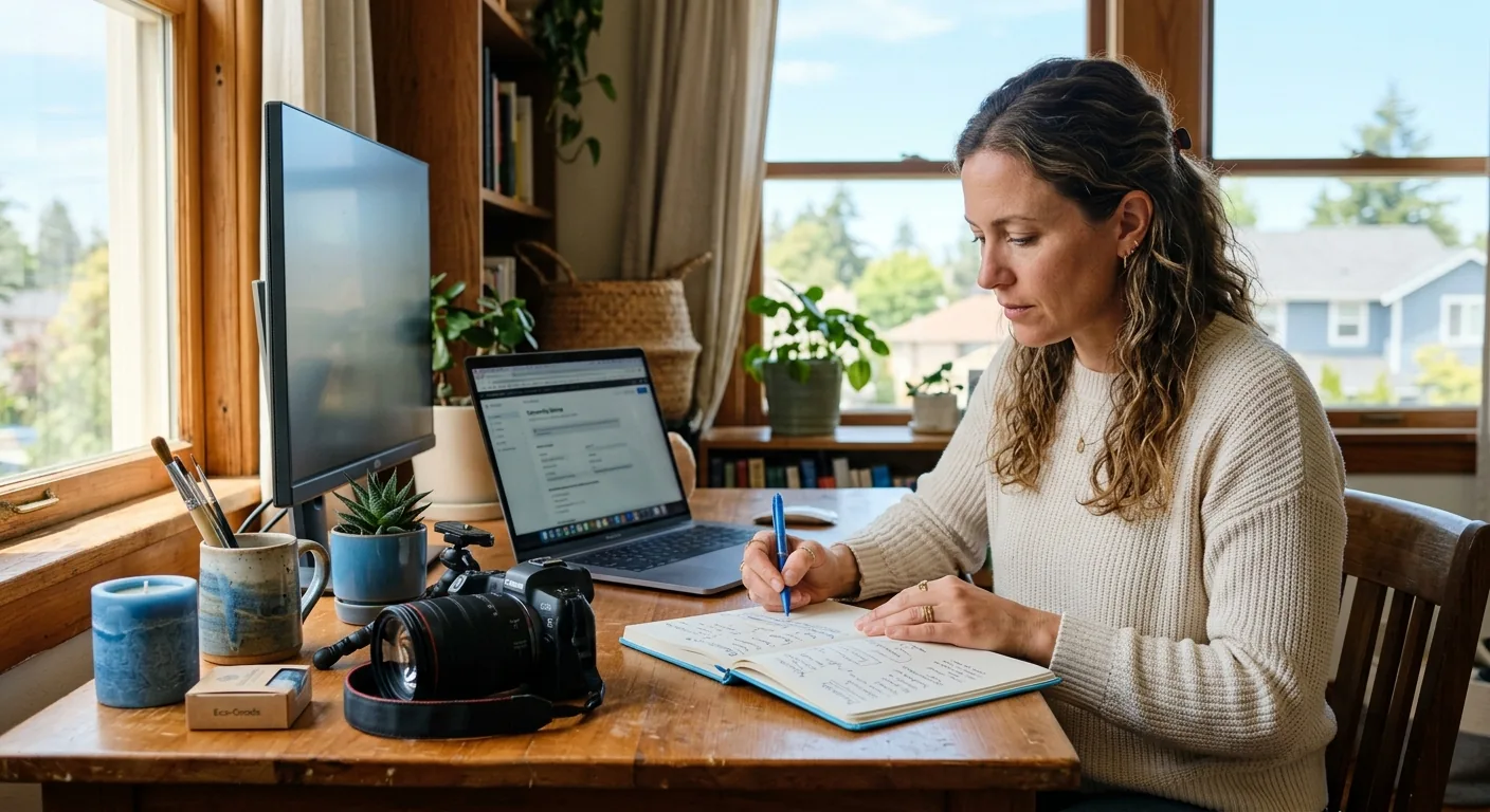 Creator working through creator brand deals