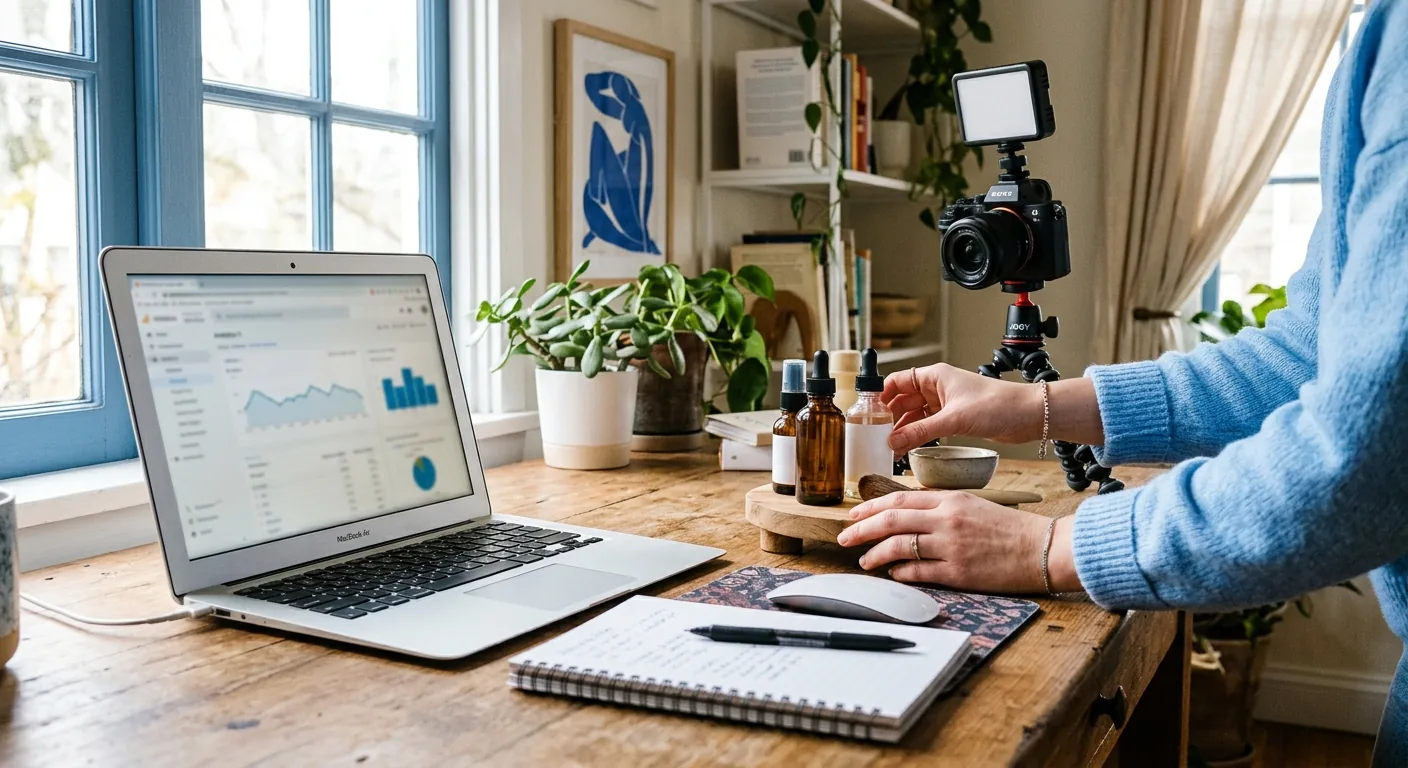 Creator working through creator brand deals