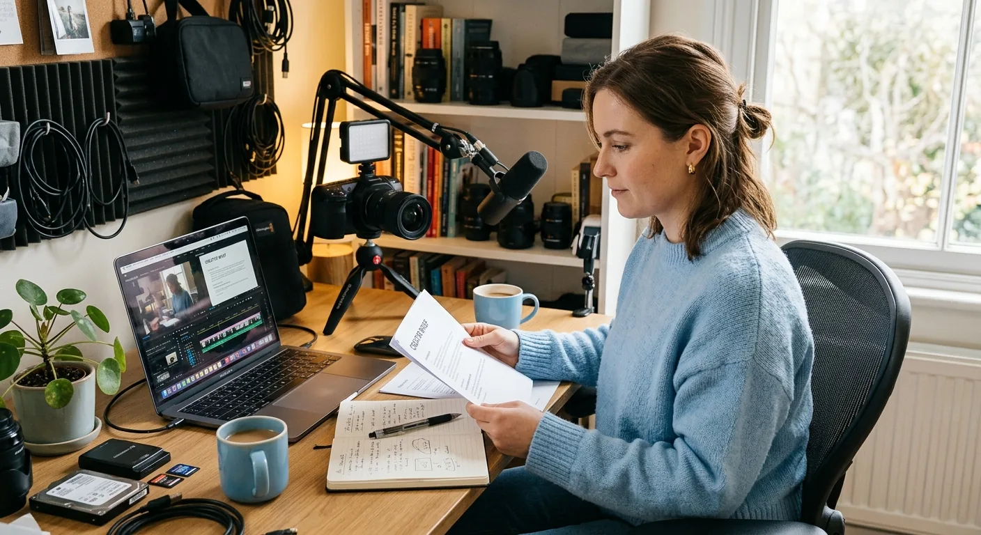 Creator working through creator brand deals