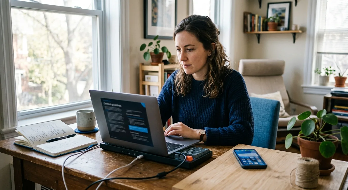 Creator working through content trends