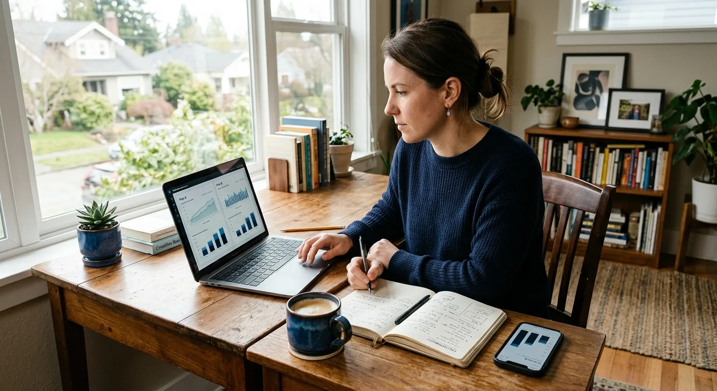 Creator working through content trends