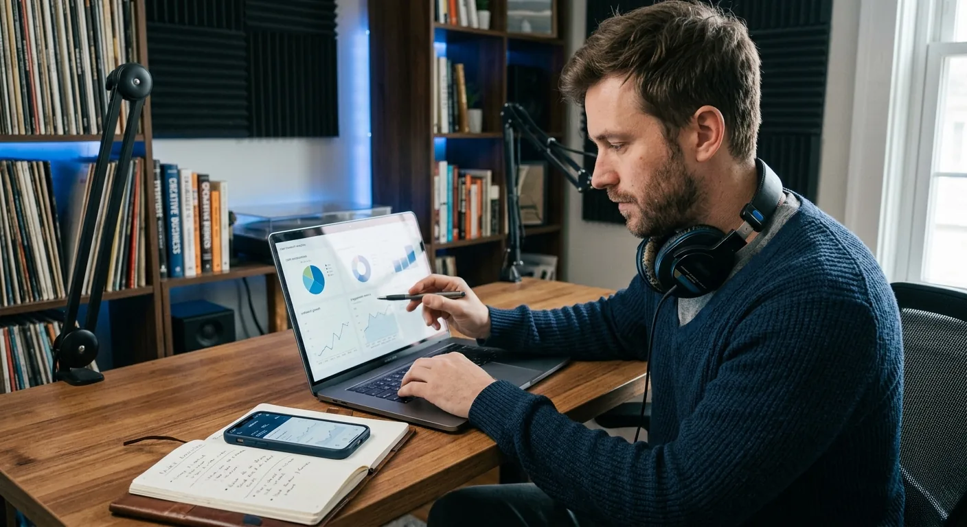 Creator working through influencer brand outreach