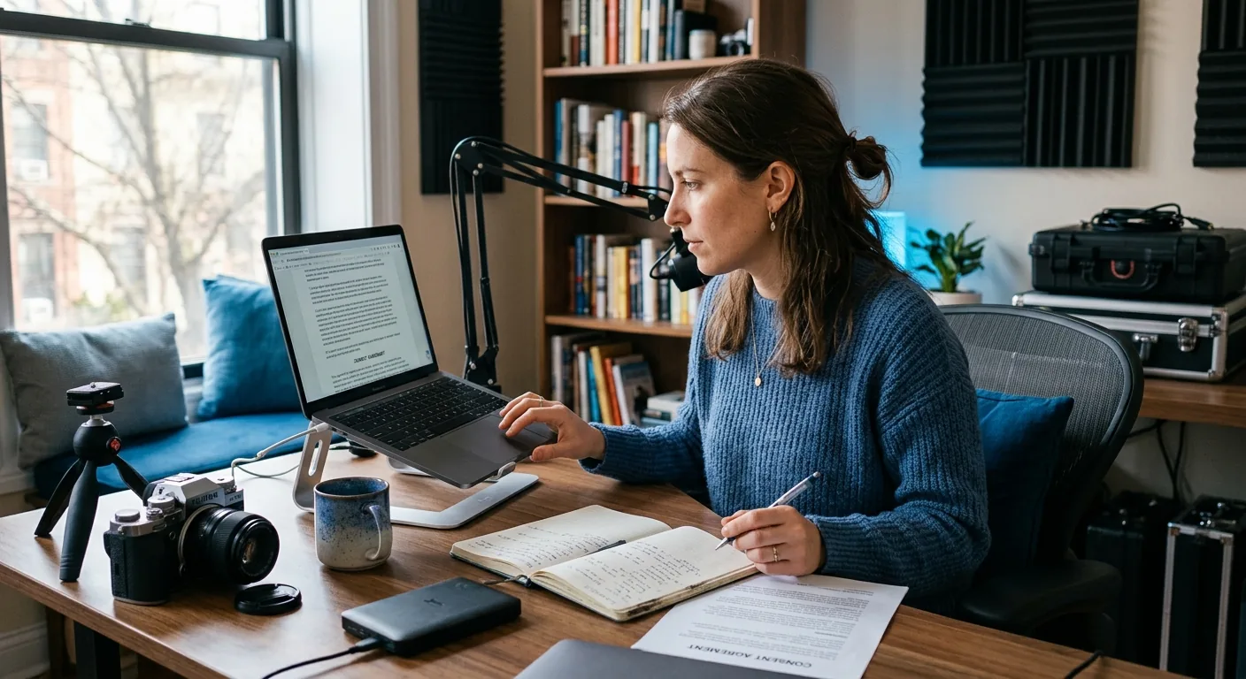 Creator working through creator deal negotiation