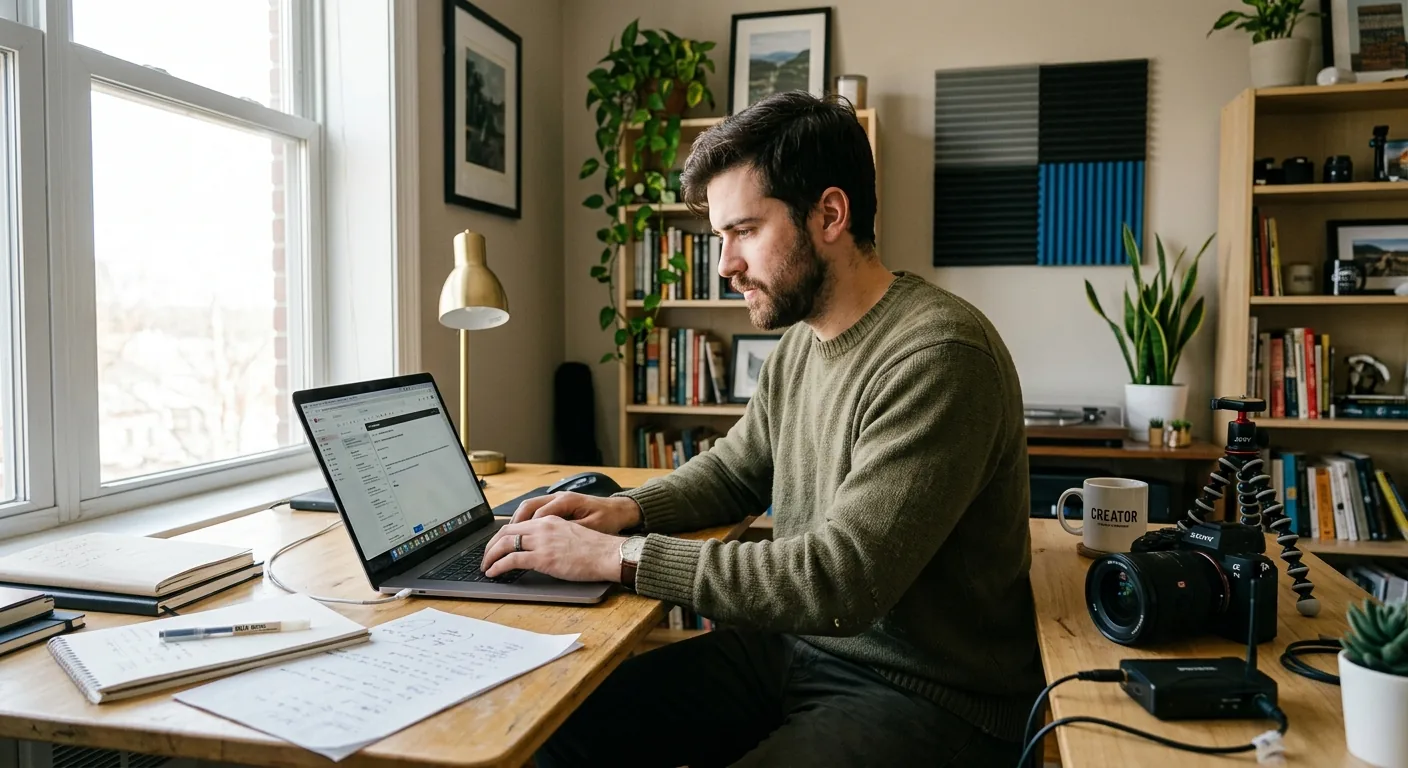 Creator working through creator brand deals