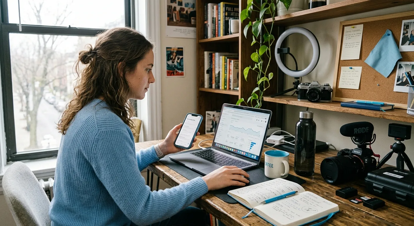 Creator working through creator brand deals