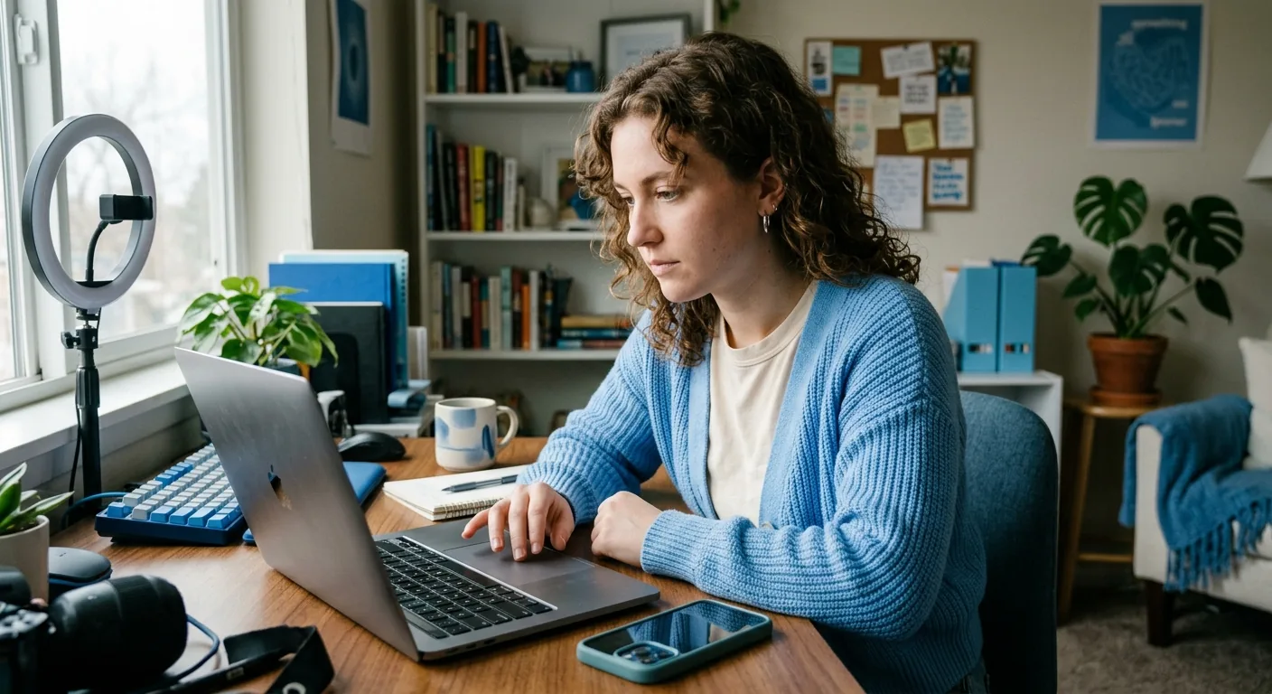 Creator working through creator brand deals