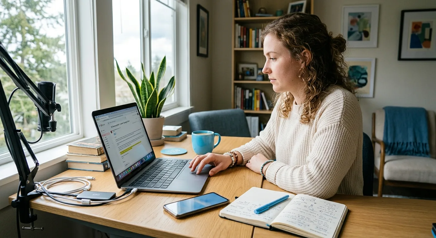 Creator working through creator brand deals