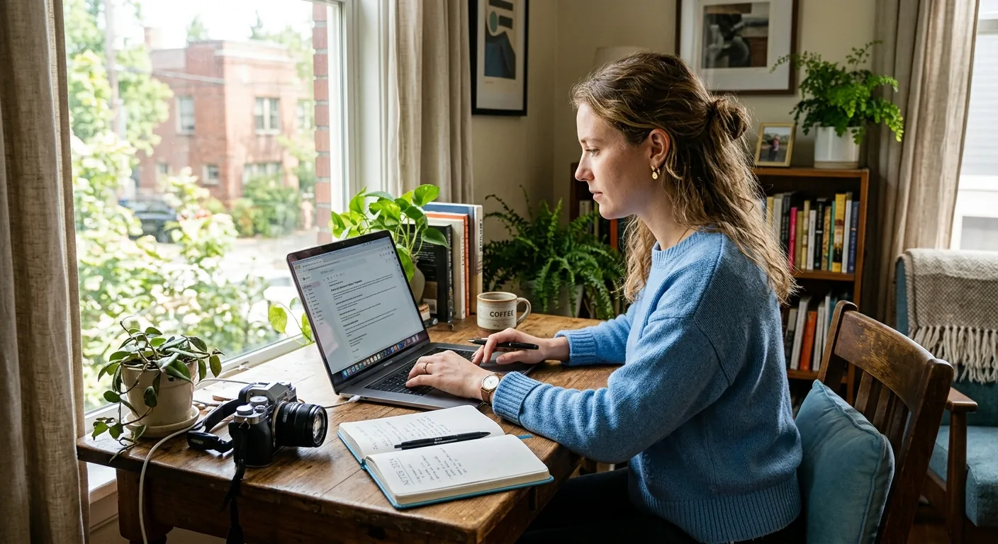 Creator working through creator brand deals