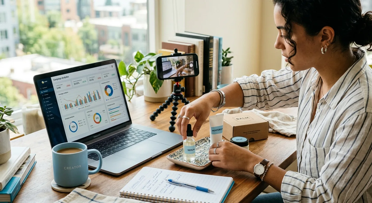 Creator working through creator brand deals