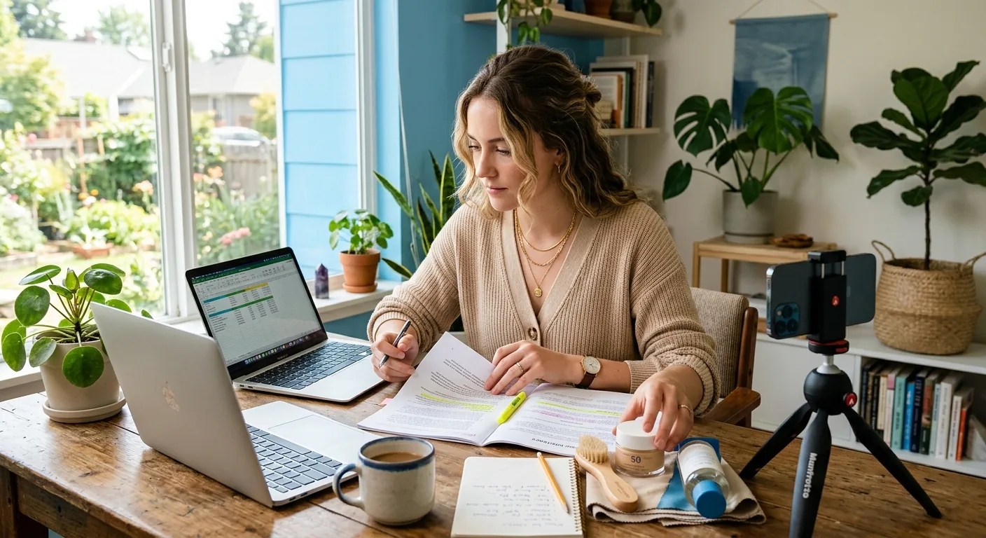 Creator working through creator brand deals